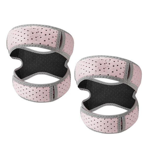 

elbow & knee pads 2 pcs sports bandages adjustable support brace average size professional strap pain relief for runni, Black;gray