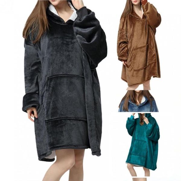 

women's sleepwear women nightgown attractive solid color plush hoodie elastic cuffs long sleeve pajamas, Black;red