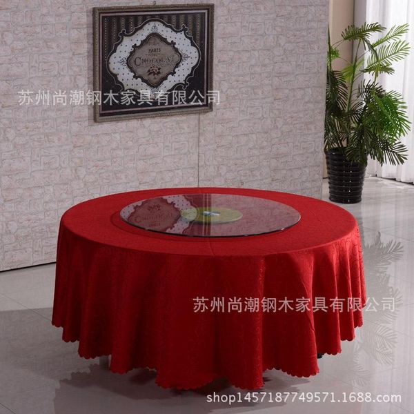 

table cloth el skirt tablecloth circle long dining wedding thick bright red chair cover square conference a