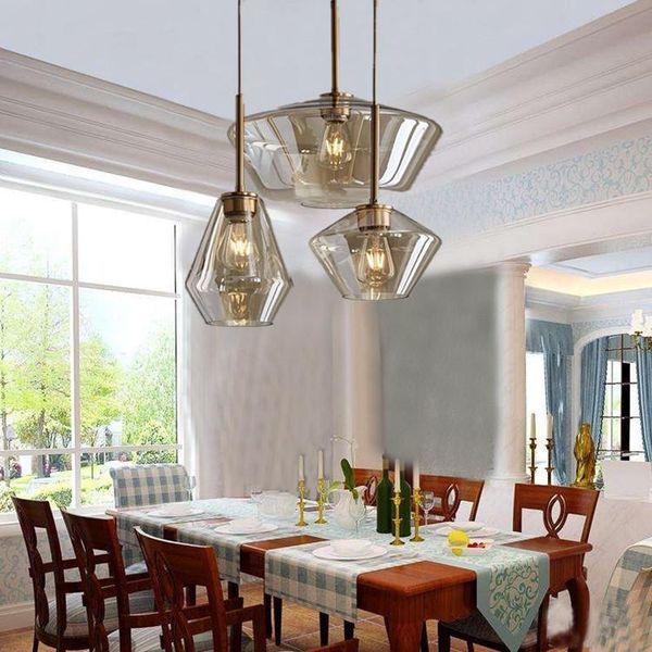 

modern crystal chandeliers are available in the kitchen, dining room, living room and bedroom, nordic style pendant lamps
