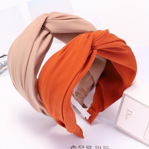 

solid hair knotted band for women turban headbands hairbands headwear accessories1
