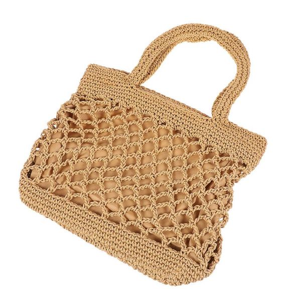 

storage baskets creative hand-woven shoulder bags summer handbags simple style totes for