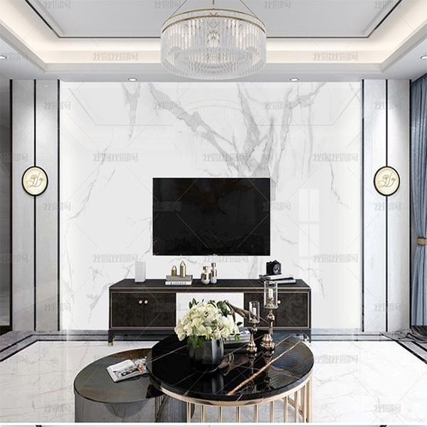 

wallpapers 3d modern simple jazz white marble wallpaper living room tv background wall dining bedroom mural