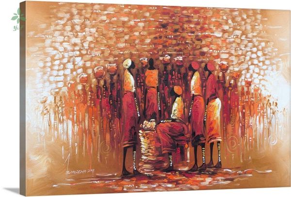 

paintings central market wall art oil painting print on canvas artwork indoor decoration