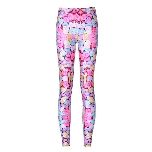 

women's leggings cartoon print kawaii high waist pencil pants slim stretch light colors leggins 2021 casual trousers waibo bear, Black