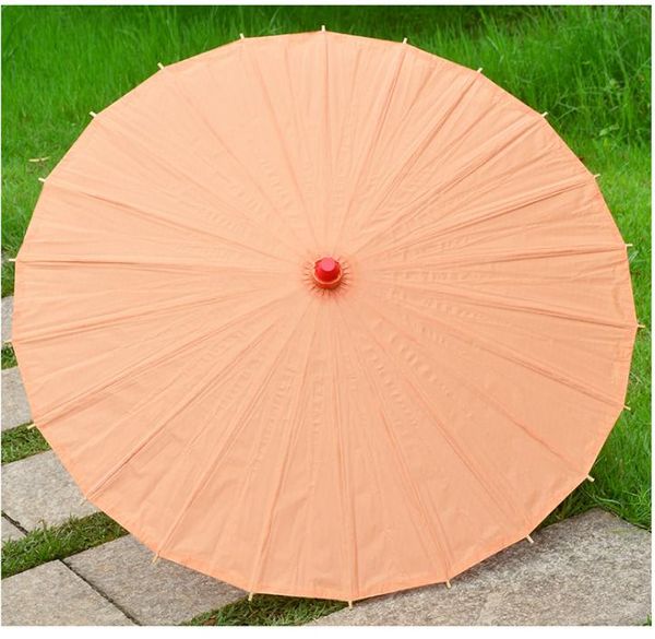 2021 Großhandel billig weiß Papier Regenschirme Braut Hochzeit Sonnenschirme Chinesischer Stil Mini Handwerk Regenschirm DIY Malerei Hochzeit Regenschirm