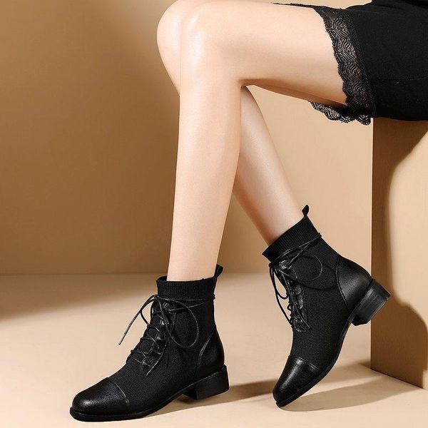 

boots 2021 women winter platform shoes woman high heels womens snow, Black