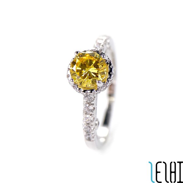 

classic charm forever promise eternal love wedding ring s925 silver electroplated yellow diamond wed rings engagement bridal halloween jewel, Slivery;golden