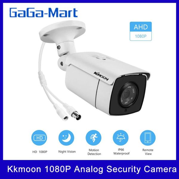 

cameras kkmoon 1080p analog security camera built-in 36pcs ir led,night vision 100ft/30m outdoor waterproof cctv surveillance