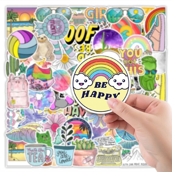 

fedex shipping wholesale 100pcs/pack funny graffiti stickers decals car luggage helmet lapskateboard bottle decal