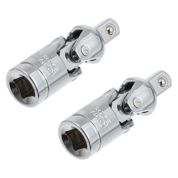 

elbow & knee pads 2 pcs 1/4 gimbal joint socket wrench car repair tools rotary sleeve, Black;gray