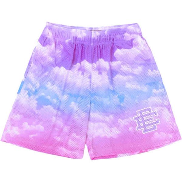 

2022 west coast new ee emanuel basketball shorts sports casual large breathable mesh 5-point shorts for men hip hop brand, White;black