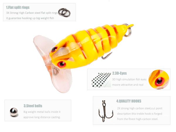 Isca de pesca Bass Cicada Iscas Artificias para Pesca Crankbait Pesca Equipamento