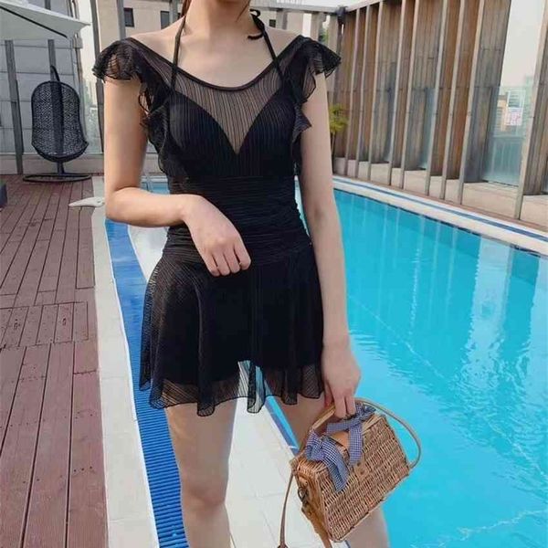 

factoryw9tq dongdamen swimsuit 2021 goddess women's new korea net, White;black