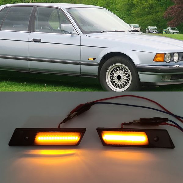 

1set led dynamic turn signal light side marker fender sequential lamp indicator blinker for bmw e32 e34 e36 1990-1996 m3 3 5 7 series