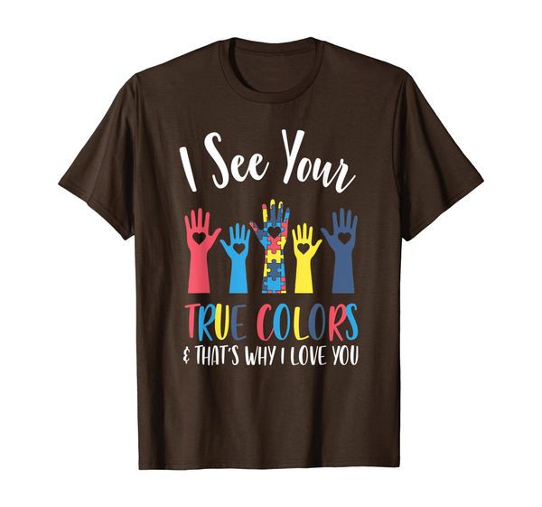 

i see your true colors-autism mom and parents support group, White;black