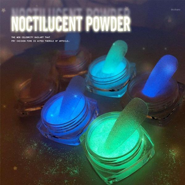 

luminous powder fluorescent glitter dust pigment glow in the dark diy craft nail art decor neon phosphor1, Silver;gold