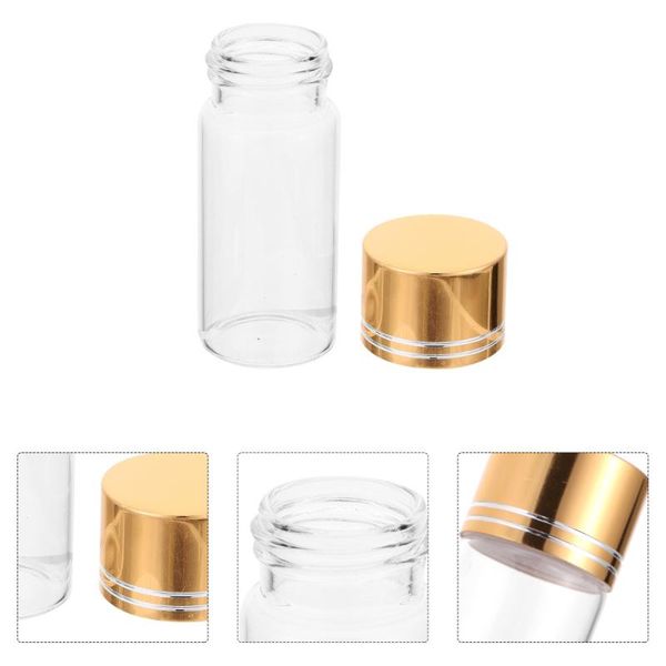 

storage bottles & jars 12pcs transparent glass empty refillable candy cosmetic