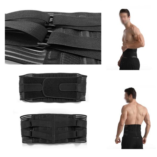 

waist support belt sports protector women men exercise corset bodybuilding equipment yoga gym fitness training accessorie, Black;gray