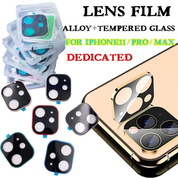 

metal rear camera film tempered glass for iphone 11 pro max alloy metal lens film screen protector for iphone 11 9h back hard protective gla