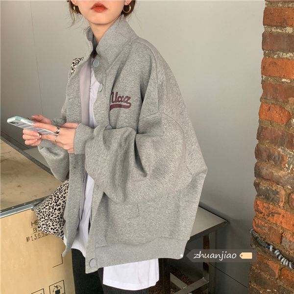

luxury s thin baseball women's spring and autumn 2021 ins trendy korean loose harajuku style versatile short et, Black;brown