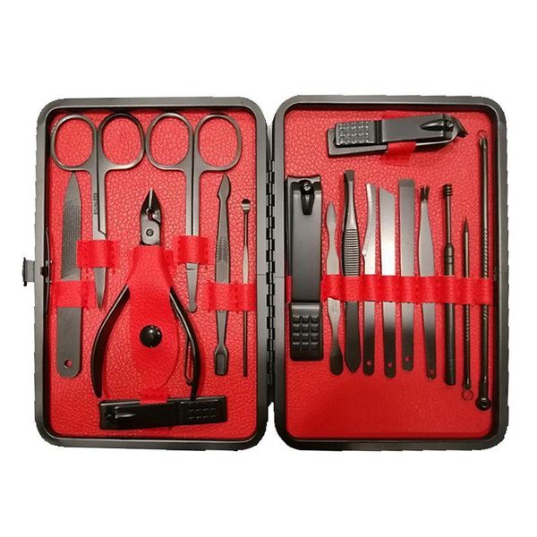 

nail art kits stainless steel manicure set clippers of 16/18pcs professional kit tool