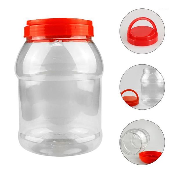

2pcs clear tea sealed containers home storage jars (3000ml) bottles &