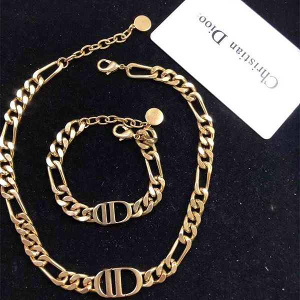 

new family necklace in 2021 red letter high version bracelet, Silver