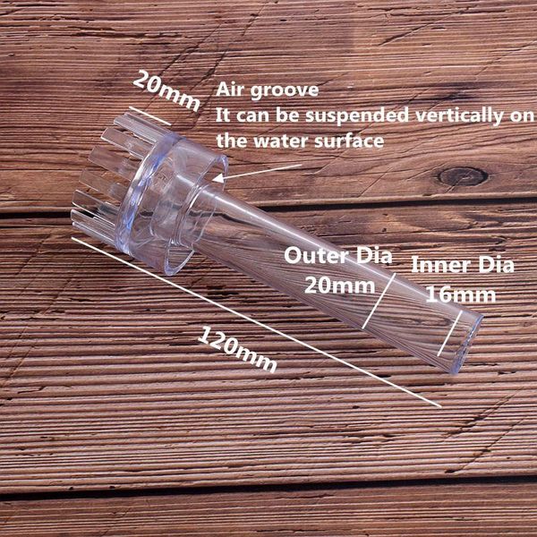 

watering equipments 2-20pcs pvc pipe acrylic aquarium tank filter suspended matter degreasing film float inlet and outlet