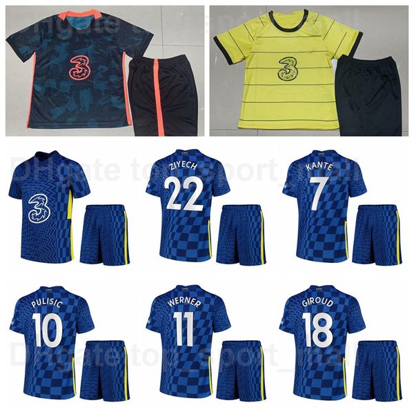 

21-22 men soccer 9 romelu lukaku jersey set 19 mason mount 11 timo werner 21 ben chilwell ross barkley 17 mateo kovacic 28 cesar azpilicueta, Black