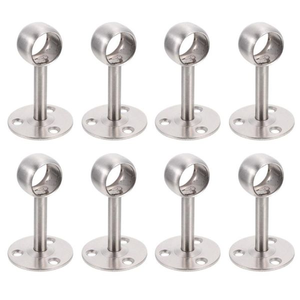 

handles & pulls 8pcs ceiling mount brackets curtain rod holder hook closet support