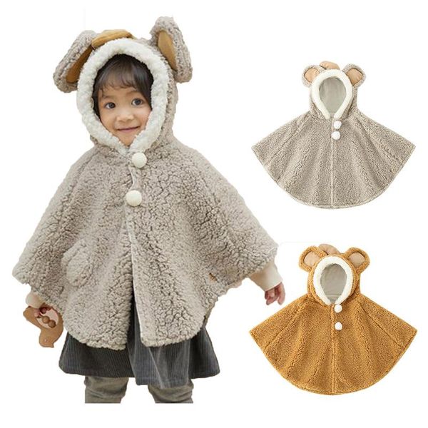 

jackets born girls coat baby autumn winter jacket kids infant ear hoodies cotton outerwear children clothes for girl, Blue;gray