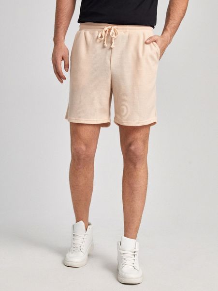 

men slant pocket track shorts i85q#, Black