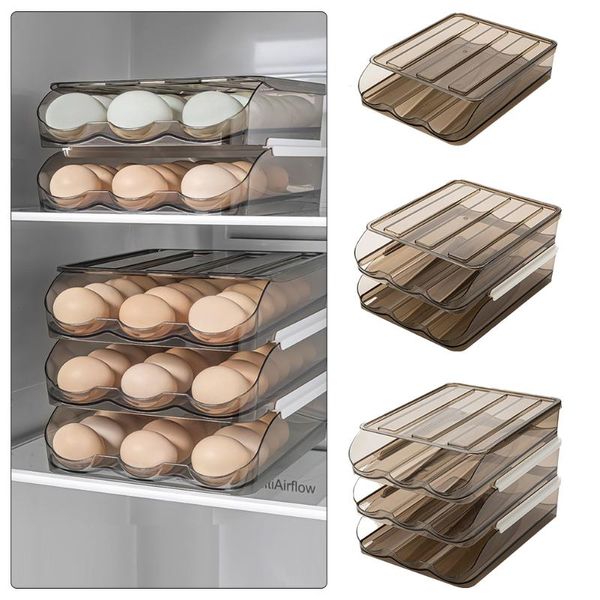 

storage bottles & jars home kitchen detachable slope design for fridge egg holder large capacity box counterportable rack