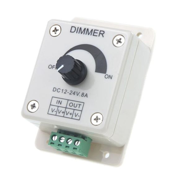 

12v-24v led dimmer controller adjust single color for 3528 strip traffic light