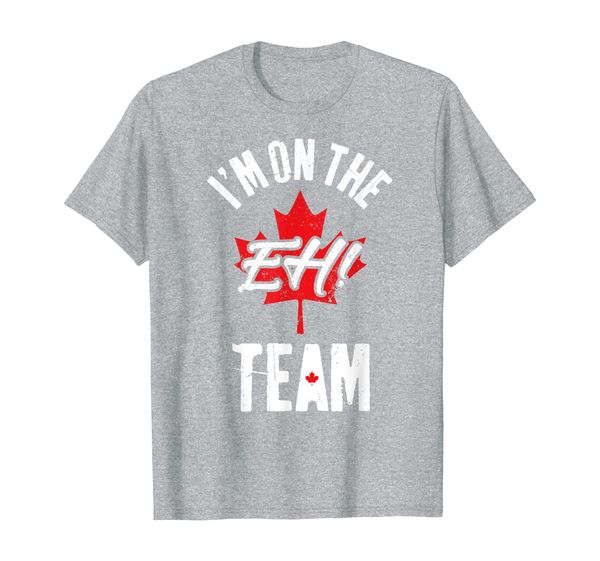 

i'm on the eh team sports funny happy canada day t-shirt, White;black