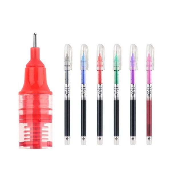 

gel pens 1pc 0.5mm colorful ink rollerball pen liquid maker student writing school stationery suppliers office accessories