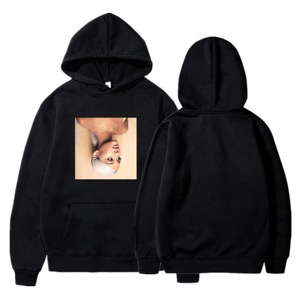

men's women's hooded and thickened long sleeve hoodies, Black
