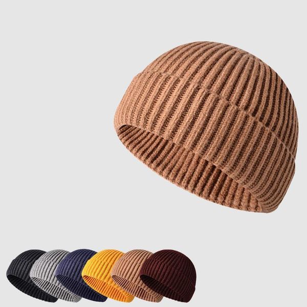 

beanies melon hat korean short knitted woolen hooligan landlord hip hop
