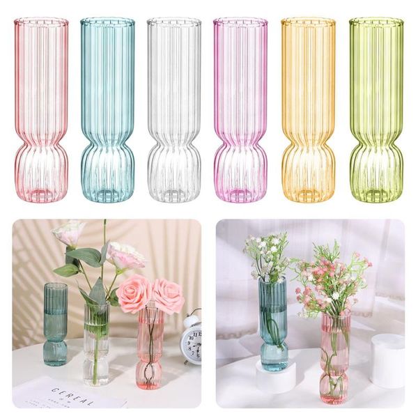 

vases flower decoration terrarium home hydroponic plant glass bottle living room decor transparent vase