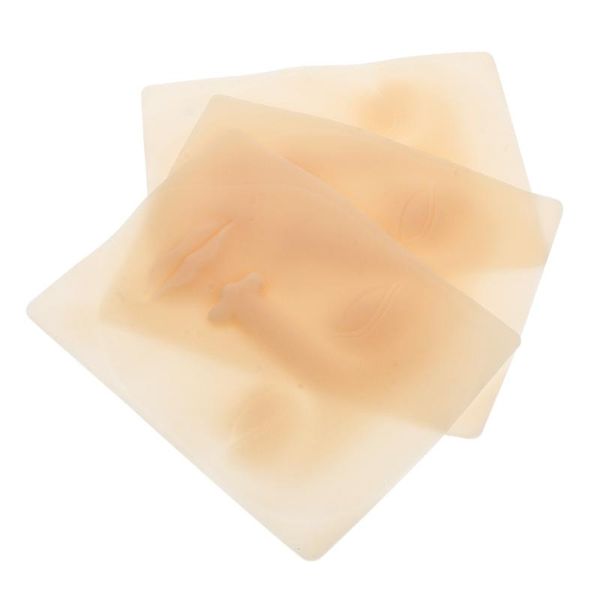 

tattoo needles 3pcs fake practice skin for lips eyebrows cosmetic makeup training silicone