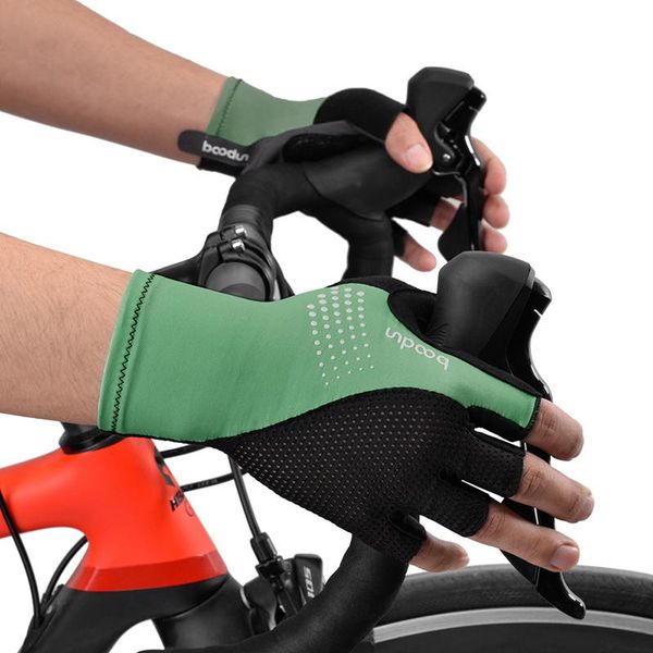 

summer men women road bike glove cycling gloves half finger anti-slip shockproof gel padded bicycle mittens racing, Black