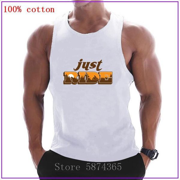 

just ride summer bodybuilding mens tank men fitness singlet sleeveless shirt solid cotton muscle vest undershirt, White;black