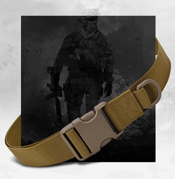 

waist support simple tactical belt outdoor equipment wear bag riding inside nylon deputy military fastening tape sport, Black;gray