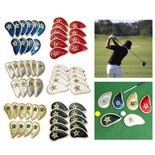 

10pcs golf club iron head cover protection headcover for heads
