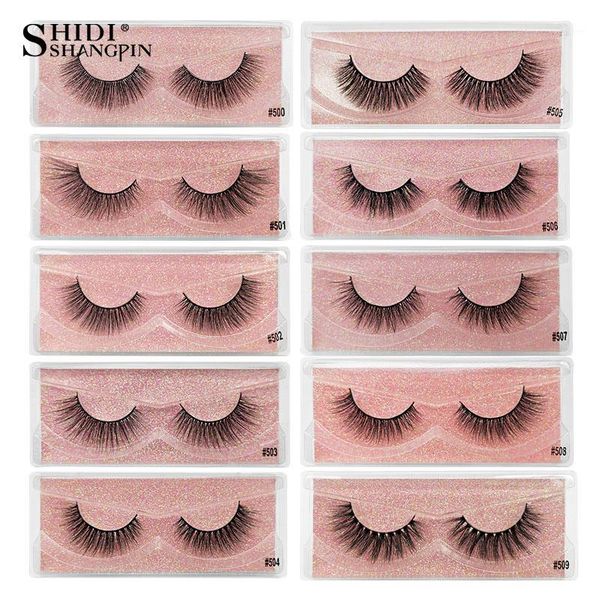 

1 pair faux 3d mink false eyelashes natural long fake eye lashes extension makeup wispy cruelty bulk1