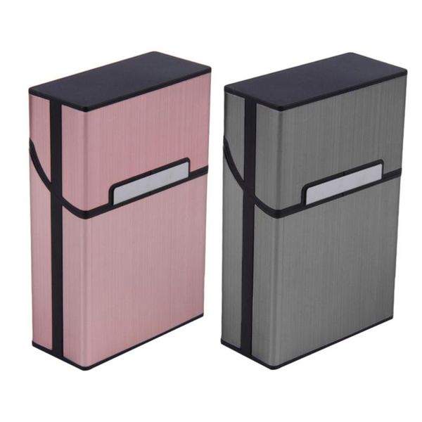 

gift wrap 2021 personality creative aluminum smoking cigarette case fashion men tobacco holder pocket box storage container