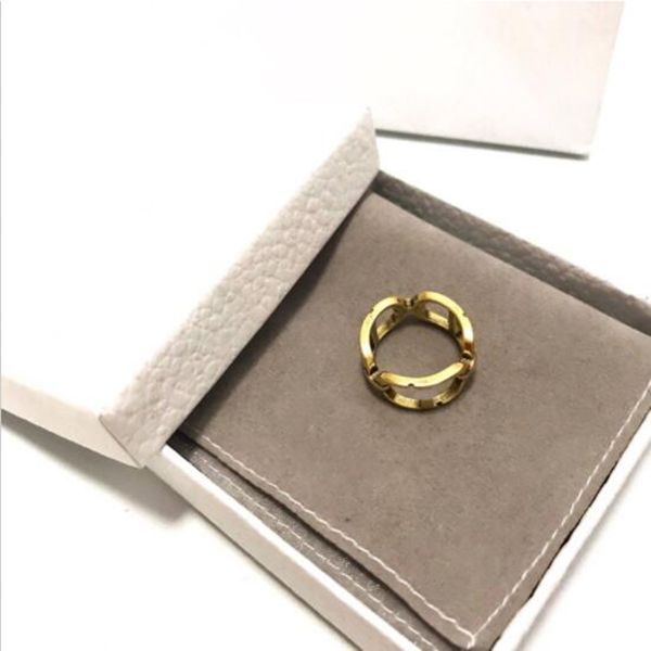 

designer ring women fashion men rings letters buckled jewelry circlet accessories gift 2 styles, Golden;silver