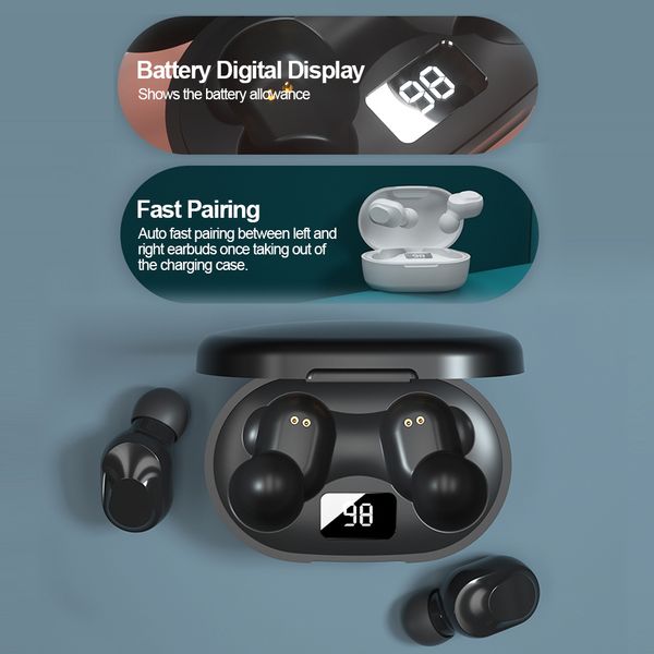 

original lenovo xt91 tws earphone wireless bluetooth 5.0 headphones ai control gaming headset stereo bass w/ mic noise reduction