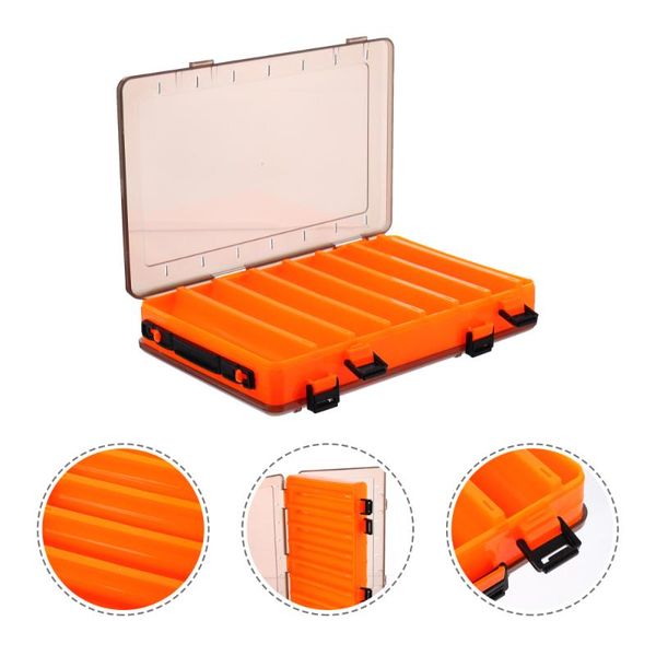 

fishing accessories 1pc hand-held bait box double layer tackle storage